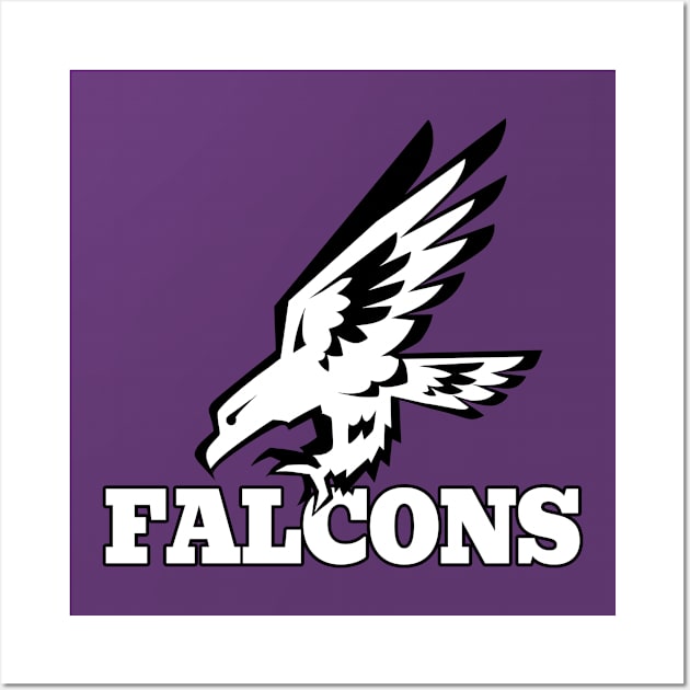 Falcons Mascot Wall Art by Generic Mascots